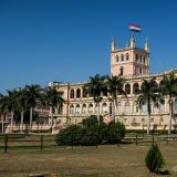 Blick auf den "Palacio de López" in Asunción, der Hauptstadt des Landes.

