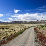 Piste auf dem Weg zum "Parque Nacional Perito Moreno". 
