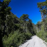 Piste auf dem Weg ins "Valle Exploradores" auf der Carretera Austral. 
