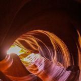 Der Antelope Canyon wurde während tausenden von Jahren durch Hochwasser-Fluten geformt.
