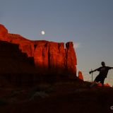 Sonnenuntergang mit gleichzeitigem Mondaufgang - was will man noch mehr ?
