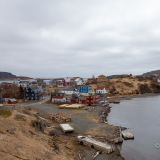 Die kleine Ortschaft "Trinity", auf der Bonavista Halbinsel gelegen, gehört zu den malerischsten Dörfern Neufundlands. Leider sieht es bei diesem Wetter etwas trist aus. 
