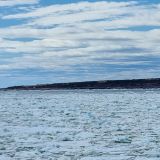 Kurz vor "Blanc-Sablon" (Labrador) verlässt uns der Eisbrecher wieder und wartet auf seinen nächsten Einsatz. 
