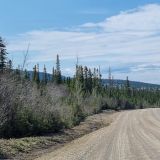 In "Labrador City" endet der "Trans Labrador Highway", ab hier heisst er jetzt "Trans-Québec-Labrador Highway". 600km sind es noch bis nach "Baie-Comeau", davon viele Steilpassagen und Piste. 
