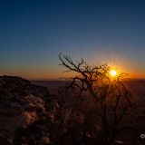 Sonnenaufgang an unserem idyllischen Übernachtungsplatz.
