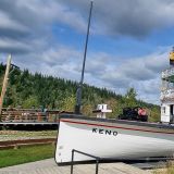 Die S.S. Keno ist ein historischer Sternrad-Raddampfer und befindet sich auf dem Trockendock am Yukon River. 
