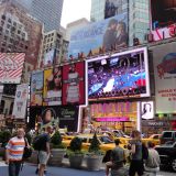 Unterwegs am Times Square.
