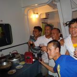 Die Party ist in vollem Gange.
