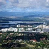 Ausblick vom Mt. Ainslie auf Canberra, der Hauptstadt Australiens. 
