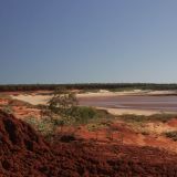 Farbige Felsen beim "Whale Song Beach", ebenfalls im "Cape Leveque". 
