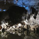 Der "Tunnel Creek N.P." befindet sich in einer Höhle und man wird beim Laufen ganz schön nass. Teilweise muss man brusttief durchs Wasser und wenn man bedenkt, dass hier auch ein paar Krokodile herum schwimmen, auweia. Aber dafür gibt es tolle Bilder. 
