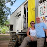 Mit den beiden Münchnern Tina und Jakob verbrachten wir ein paar lustige Abende in Katherine. 
