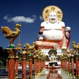 ...zum "Plai Laem Tempel" auf Koh Samui. 
