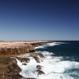 Auf dem Weg nach "Coral Bay" machen wir einen Abstecher zu den "Blowholes". 

