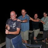 Was darf bei einer Sylvester-Party nicht fehlen? Natürlich - die berühmte Polonaise. Etwas Bedenken machte uns nur der Holzboden, der wahrscheinlich noch nie solchen Schwingungen ausgesetzt war.

