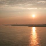 ...dem Sonnenuntergang entgegen
