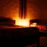 Sooo romantisch kann man ohne Strom und nur mit Kerzenlicht nächtigen
