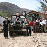 Landy-Fotoshooting vor der Che-Statue in La Higuera
