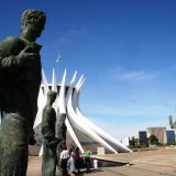 Die von Oscar Niemeyer entworfene Kirche

