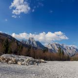 Hier in Valbona darf man offiziell im Flussbett nächtigen. 
