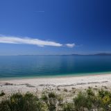 Zurück in Nordgriechenland finden wir bei Sagiada schon den nächsten Traumstrand für uns alleine. 
