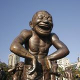 Wenn man hier keine gute Laune bekommt. Witzige Figurenausstellung, ebenfalls in Vancouver. 
