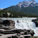 Unterwegs auf dem Icefield Parkway. Hier mit Abstecher zu den Athabasca Falls. 
