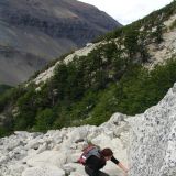 Auf der achstündigen Wanderung zu den drei Torres del Paine
