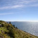 Der Lago Titicaca ist der höchstgelegene schiffbare See der Erde.
