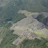 Blick auf die Inkastadt Machu Picchu.
