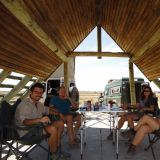 Unser Bushcamp auf Botswana-Seite im Kgalagadi Transfrontier Park
