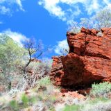 Tiefrote Felsen im Karijini Nationalpark
