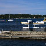 Soeben gelandetes Wasserflugzeug in Nanaimo. 
