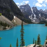 Dafür ist der Moraine Lake im Banff N.P. umso schöner. 
