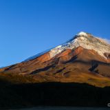 Sonnenuntergang über dem Vulkan Cotopaxi.
