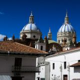 Blick auf die "Neue Kathedrale" in Cuenca. 
