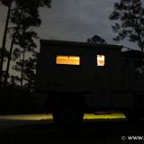 Es wurde schon dunkel, als wir unseren Übernachtungsplatz im Everglades National Park erreichen. 
