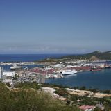 Aussicht auf den Hafen von Noumea, der Hauptstadt Neukaledoniens. 
