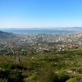 Aussicht auf die Stadt vom Tafelberg.
