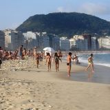Bikinischönheiten an der Copacabana
