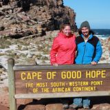 Alibi Foto:-) Am Kap der guten Hoffnung angelangt…
