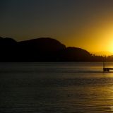 Sonnenuntergang über Mulegé. 

