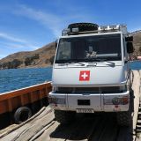 ... schippern wir auf's Festland rüber. 
