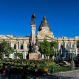 Auf der "Plaza de la Paz" in La Paz. 
