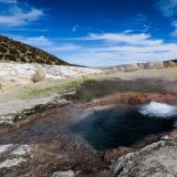 Die kleinen Geysir-Felder im P.N. Sajama ...

