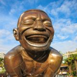 Diese lustigen Figuren stehen an der Promenade zum Third Beach und sollen die Besucher zum Lachen bringen. Bei uns hat's funktioniert :-)
