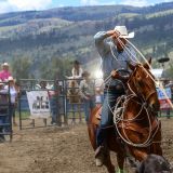 Dieser junge Cowboy hat es schon richtig gut im Griff.
