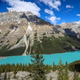Einer unserer Lieblingsseen, obwohl auch total überlaufen, der Lake Peyto. 
