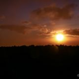 Sonnenuntergang über dem Parque Nacional Cayambe-Coca.
