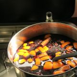 ... selber gemachtem Glühwein, ...
